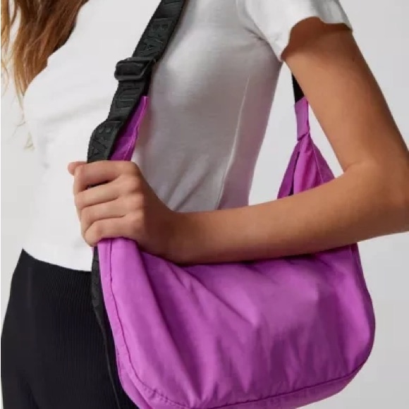 BAGGU Handbags - BAGGU Extra Pink Crescent Shoulder Bag New